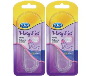 Scholl Party Feet Retro Tallone Fascia in Gel Trasparente 2x2 St