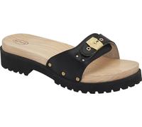 Scholl Pescura Carroarmato, Sandali Donna, Nero, 35 EU