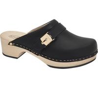 Scholl Pescura Clog 50, Sandali Donna, Nero, 35 EU