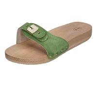 Scholl Pescura Flat, Sandali Donna, Verde, 40 EU