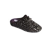 Scholl - Rachele Nero/Multi Pantofola Donna Microfibra Stampata Numero 39