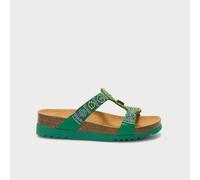 Scholl - Sandali Bogotà Wedge Verde Blu Numero 36 Confezione 1 Paio