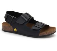 Scholl Cork PRO Sandalo, Bassi Unisex-Adulto, Nero, 41 EU