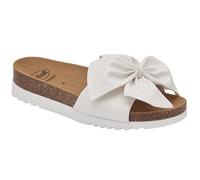 Scholl, Sandalo estivo per donna con maxi fiocco, Bianco, 38 EU