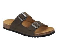 Scholl Sandalo Gerry Oiled Lea uomo doppia fascia, taglia 42