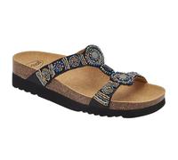 Scholl, Sandalo per donna con doppia fascia, Nero, 36 EU
