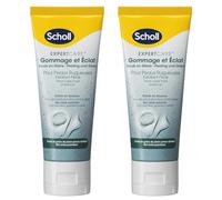 SCHOLL Set di 2 creme scrub e brillantanti, base di pietra pomice, vulcanica, piedi, 75 ml