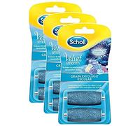 SCHOLL Set di 3 velluto Smooth - rulli di ricambio, grana esfoliante, kit di 2 ricariche