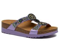 SCHOLL SHOES CALZATURA NEW BOGOTA' WEDGE SATIN+BEADS W LILAC 36