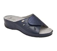 SCHOLL SHOES CALZATURA NIVES LAM SYNTH+PRINTED SUEDE W NAVY BLUE 36