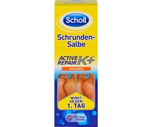 Scholl Unguento per il contorno Active Repair K+ contro i danni alla pelle su talloni ruvidi, secchi e screpolati - con 25% di urea e cheratina - agisce dal primo giorno - 1 crema per i piedi da 60 ml