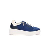 Scholl Urban Zip, Sneakers Donna con Plantare in Memory Cushion - Blu - 42 EU