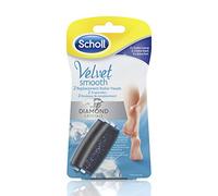 Scholl - Vellutato, Ricambio Testine Roller, con Particelle di Diamante - Extra Forte