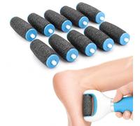 Scholl Velvet Smooth - 10 rulli di ricambio per la rimozione dei calli | Materiale microcristallino, rimuove la pelle morta e i calli, riutilizzabile, durevole, lavabile, facile da pulire