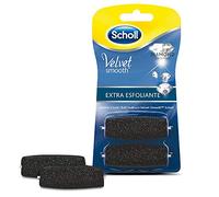 Scholl Velvet Smooth Ricariche Testine Extra Esfolianti con Cristalli di Diamante, 2 Pezzi - Per Rullo Elettrico Pedicure, Lima Piedi e Talloni, Pedicure Elettrico, Rimuovi Calli Piedi
