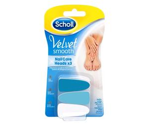 Scholl Velvet Smooth Testine di ricambio per lima unghie 3 pezzi