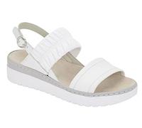 Scholl Viareggio Elastic, Sandali Donna, Bianco, 41 EU