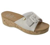 Scholl WAPPY LEATHER WOMENS WHITE MEMORY CUSHION BIANCO 36