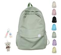 School Bag Aesthetic, Cute Backpack For School, Korean Backpack, Black Backpack School, Rucksack Aesthetic, Back To School Supplies For Teen Middle (Sage Green)