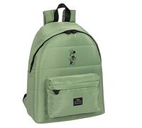 School Bag Minnie Mouse Mint Shadow Military Green (33 X 42 X 15 Cm) NUOVO