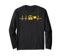 School Bus Driver Heartbeat Maglia a Manica
