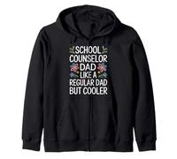 School Counselor Dad Like A Regular Dad But Cooler - Felpa con Cappuccio