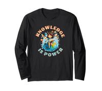 School Education Reading Teacher Knowledge Power Maglia a Manica