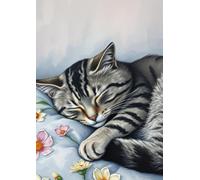 School Exercise Book A4 100 pages - Cover Grey Cat Floral Dreams: College Ruled 8mm Lines With Margin |100 Pages| Journals for Writing, Work Business ... Travel Journal, Scientific Field Notes