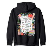 School Is Cool Impara Crea Leggi Design Studente Felpa con Cappuccio