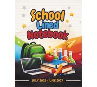School Lined Notebook: 8.5 x 11 Inch Large Notebook | 110 Lined Pages for School, Class Notes, Homework, Writing and Everyday Use
