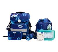 School Mood Timeless Pro Jonas - Set di zaini per la scuola, 7 pezzi, Blu