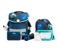 SCHOOL-MOOD Timeless Pro Leni - Set di 7 zaini per cani, capienza 23,5 l, sistema ergonomico Easy Fit per 1 m fino a 1,50 m, in tessuto impermeabile con catarifrangenti, Moritz Spazio, Cartella per la