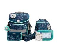 School-Mood Timeless Pro Set di borse per la scuola 7 pezzi ottanio