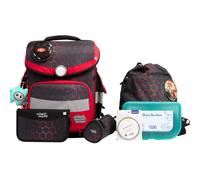 School-Mood Timeless Pro Set di borse per la scuola 7 pezzi marrone