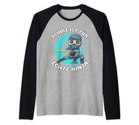 School Ninja Boy Inizio della Scuola La Scuola È per Veri Maglia con Maniche Raglan