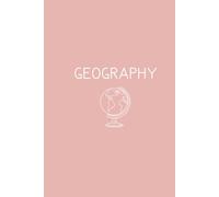 School Notebook: Geography Notebook/Notebook Lined Paper