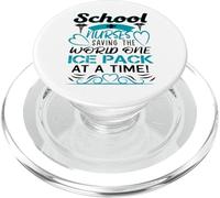 School Nurses Saving The World One Ice Pack At A Time PopSockets PopGrip per MagSafe