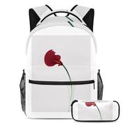 School of Fish Print Get Set for Success, set di 2 zaini per la scuola per ragazzi, ragazze, adolescenti, la borsa da viaggio indispensabile per studenti, Multicolore#07, B:29.4x20x40cm\
