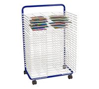 'School Outfitters SPG-LED1 027 W-So Sprogs Art Drying Rack, 23 3/4" w x 17 1/2" D X 38 H, Blue/White