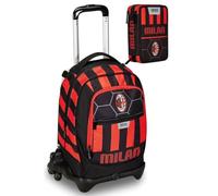 School Pack - Trolley Jack staccabile, 3 ruote - compatibile con Milan - astuccio 3 zip - diario - SEVEN