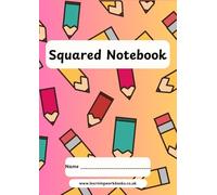 School Pattern 7mm Squared Notebook 10 - ideal for maths, science and engineering subjects
