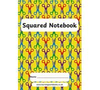 School Pattern 7mm Squared Notebook 16 - ideal for maths, science and engineering subjects