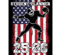 School Planner 2025-2026: USA Flag Football Academic Agenda With Weekly & Monthly Spreads, To-Do List & Homework Organizer for Elementary, Middle and ... for Football Fans | Great for Boys and Kids.