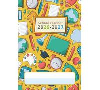 School Planner 2026-2027: Compact 6x9 | Clean Visual Design for Dyslexia, ADHD Learning Differences | Dotted Lines & Alternating Background ... | Elementary, Middle & High School