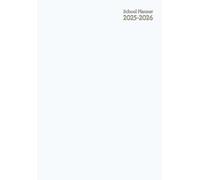 School Planner A5: " White Cover " Daily Weekly And Monthly - Horizontal Layout - Student & Teacher Homeschool - Elementary, Middle School, High ... - Small Size 5.8 x 8.3 Non Spiral Bound.