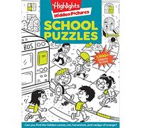 School Puzzles: Activity Book for Kids 6 and Up with Over 100 Puzzles Featuring Classrooms, Field Trips and More, Search and Find Over 1,900 Hidden Objects