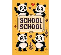 School Quaderno scolastico A5 per esercizi di scrittura Panda Orsacchiotto: Rigo C per esercizi di scrittura, dettati e temi, classi 4-5