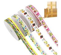 School Ribbon - Teacher Appreciation Decorative Ribbon Rolls | 4 Rolls Long Craft Supplies for Projects, Gift Wrapping, Classroom Decorations, Event Planning, Party Decor, Parents, Students, Teach