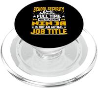 School Security Job Title - Funny School Security Guard PopSockets PopGrip per MagSafe