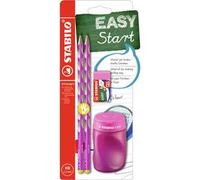 Stabilo EASYgraph S - School Set - Rosa - per Mancini - con Gomma + Temperino